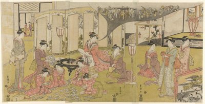 Karetní hra od Utagawa Toyokuni I