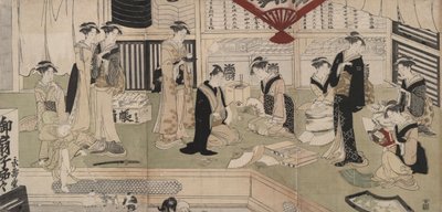Fan Store Eijud? od Utagawa Toyokuni I