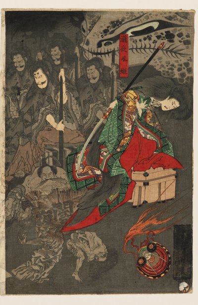 Noční přehlídka sta démonů v paláci Sōma od Utagawa Yoshiku