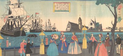 Anglie Igirisukoku, druhý měsíc, 1865. od Utagawa Yoshitora