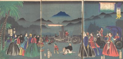 Francie furansukoku, druhý měsíc, 1865. od Utagawa Yoshitora
