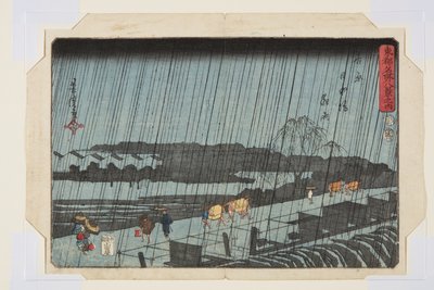 noční linka v yoshiwara japonsko dzutsumi (Yoshiwara japonsko dzutsumi yau) od Utagawa Yoshitora