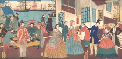 Lidé pěti národů, 1861. od Utagawa Yoshitora