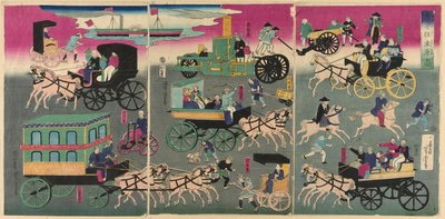 Tokyo Orai auto Zukushi od Utagawa Yoshitora
