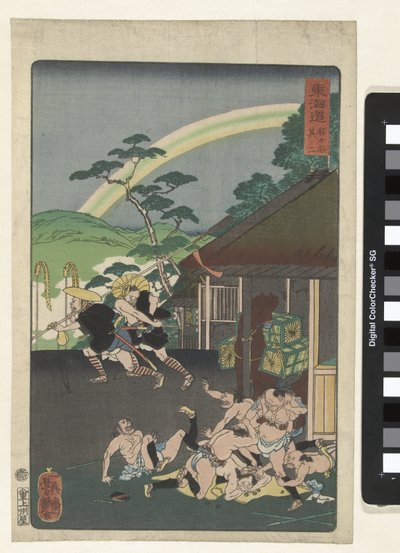 Hodogaya Tokaidó od Utagawa Yoshitsuya