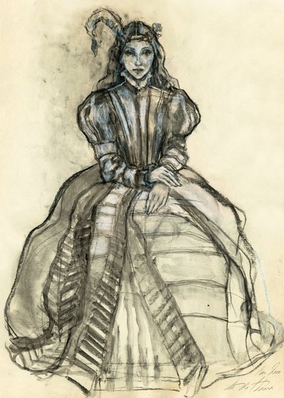 Žena v gotickém fantasy stylu od Ute Rathmann