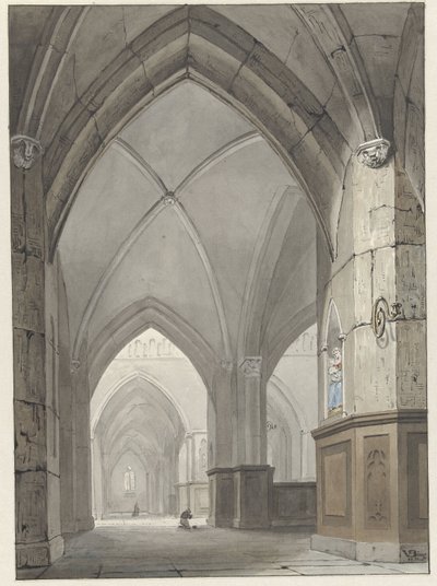 Kerkinterieur od Valentijn Bing