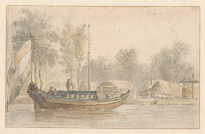 Pohled na tábor Willema III v Bodegraven od Valentijn Klotz (manner of)