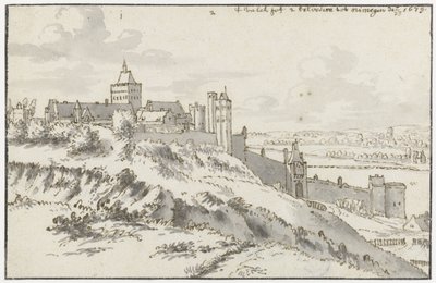 Pohled na Valkhof a Belvedere v Nijmegenu od Valentijn Klotz (possibly)