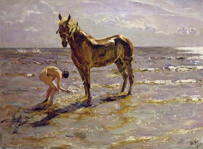 Koupání koně, 1905 od Valentin Aleksandrovich Serov