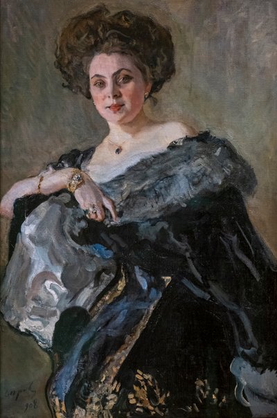 Portrét Evdokia Sergeevna Morozova od Valentin Aleksandrovich Serov