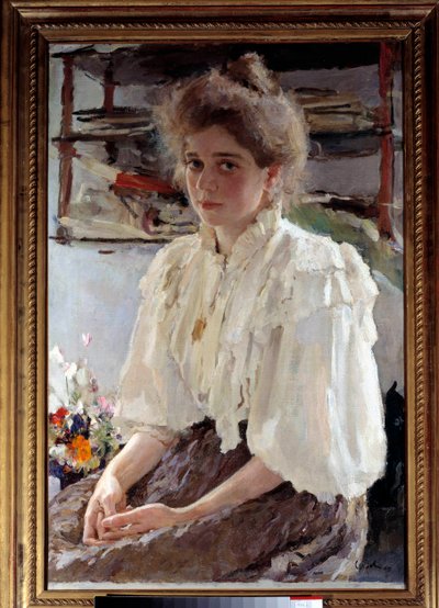 Portrét Madame Lwoff (1864-1955), rozená Maria Yakovlena Simonovich, sestřenice umělce od Valentin Aleksandrovich Serov