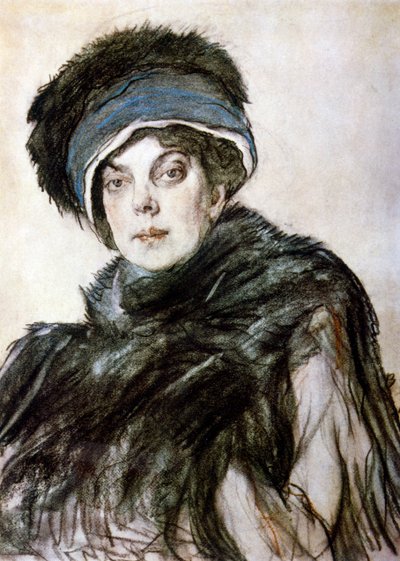 Portrét princezny Olgy Orlové od Valentin Aleksandrovich Serov