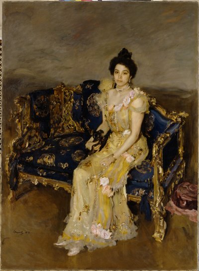Portrét Sofie Botkina, 1899 od Valentin Aleksandrovich Serov