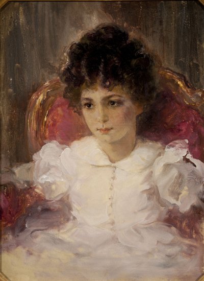 Portrét Taťány Sergejevny Khokhlové, rozené Botkiny 1897-1985 jako dítě od Valentin Aleksandrovich Serov