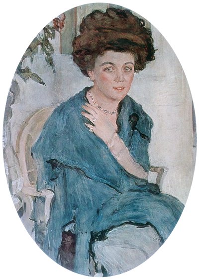 Portrét Yelena Oliv, 1909 od Valentin Aleksandrovich Serov