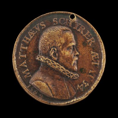 Matthaus Schyrer, narozen 1550, tiskárna [avers], 1584. od Valentin Maler