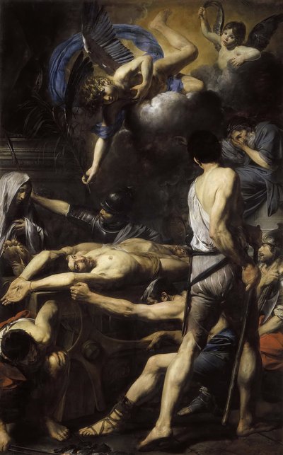 Umučení svatých Processa a Martiniana, 1629. od Valentin de Boullogne
