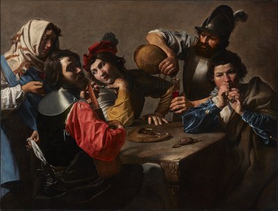 Koncert, cca 1625 (olej na plátně) od Valentin de Boulogne