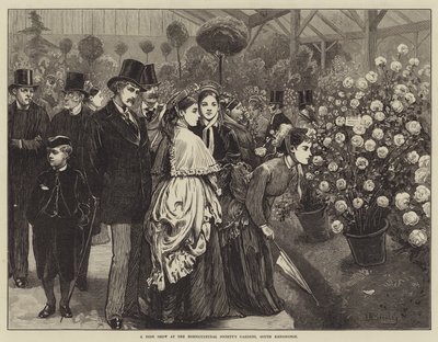 Výstava růží v zahradách Zahradnické společnosti v South Kensingtonu od Valentine Walter Lewis Bromley