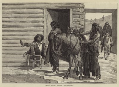 Americké skici, Indiáni v chýši Hide-Trader