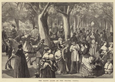 Haupt Allee v Prátru, Vídeň od Valentine Walter Lewis Bromley