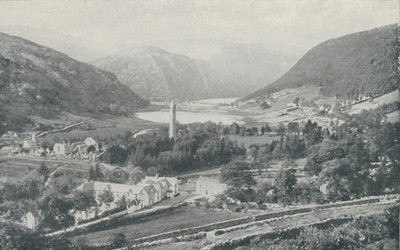 Irská vesnice Glendalough, 1910 od Valentine and Sons Ltd