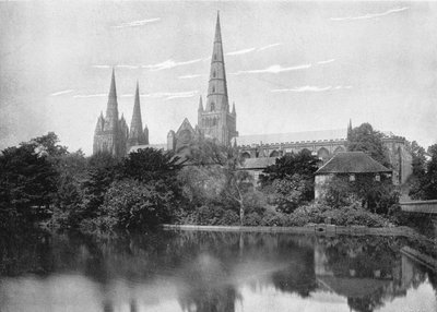 Katedrála Lichfield, c1896 od Valentine and Sons Ltd