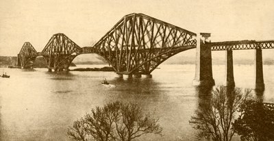 The Forth Bridge, 1930. od Valentine and Sons Ltd