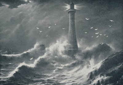 Eddystone Lighthouse, 1910 od Valentine and Sons Ltd