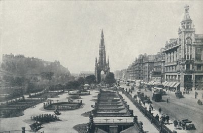 Princes Street, Edinburgh, 1910 od Valentine and Sons Ltd