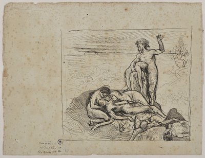 Studie na „Les tears“ (kresba) od Valère Bernard