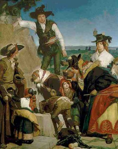 Pramen poustevny (olej na plátně) od Valeriano Domínguez Bécquer