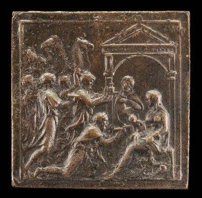 Klanění tří králů, 1537 nebo později. od Valerio Belli