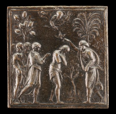 Křest v Jordánu, 1537 nebo později. od Valerio Belli