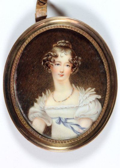 Lady Charlotte Cavendish Bentinck (smalt) od Vanacker (manner of)
