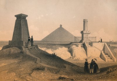 Válečné pomníky na bitevním poli u Waterloo, Belgie, polovina 19. století. od Vanderhecht