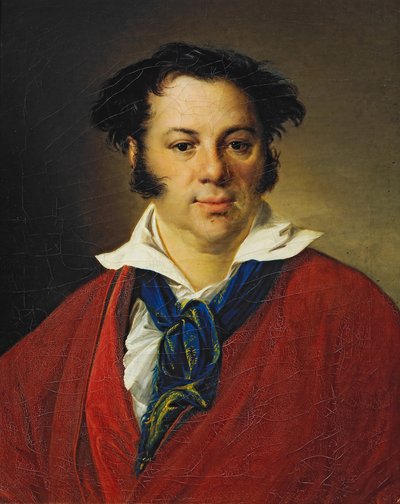 Portrait de Konstantin Ravich (Portrait of K. Ravich). Peinture de Vasili Andreyevich Tropinin (Vassili Tropinine) (1776-1857), huile sur toile   1320500   cs       czech Successfully Translated  Original: Dover Harbor Translat: Dover Harbor 1283071 cs cze od Vasili Andreevich Tropinin