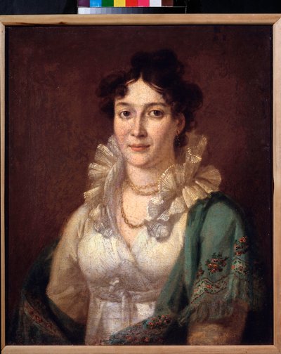 Portrét princezny Isabelly de Conti (Portrét princezny Isabelly de Conti) - obraz Vasilije Andrejeviče Tropinina (Vassili Tropinine) (1776-1857), olej na plátně, cca 1810 - 19. století ruské umění - Muzeum soukromých sbírek v A Pushkin Mu od Vasili Andreevich Tropinin
