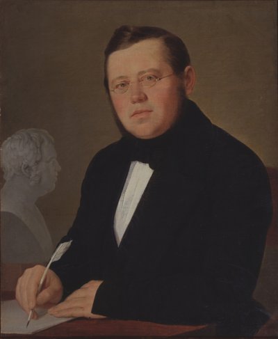 Portrét autora Michaila Zagoskina 1789-1852 od Vasili Andreevich Tropinin