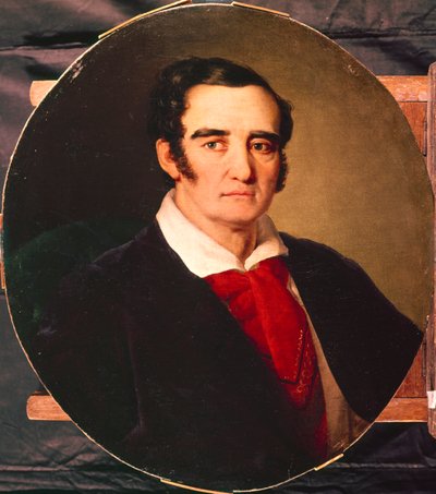 Portrét malíře Giuseppe Angiola Artariho 1792-1863, 30. léta 19. století od Vasili Andreevich Tropinin