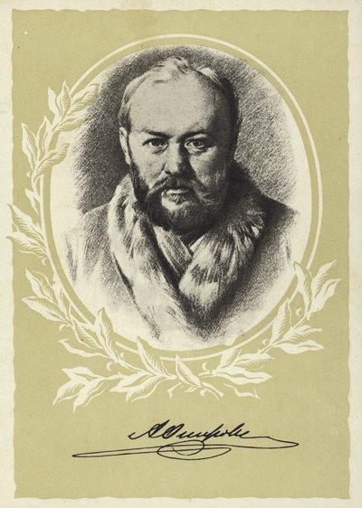 Alexander Ostrovskij , ruský dramatik od Vasili Grigorevich Perov