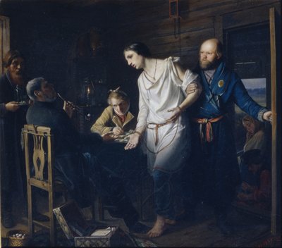 Komisař pro vyšetřování venkovské policie, 1857 od Vasili Grigorevich Perov