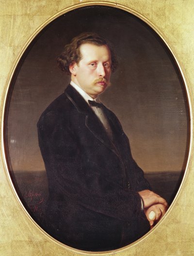 Portrét N.G. Rubinstein od Vasili Grigorevich Perov
