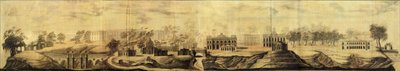 Panoramatický pohled na Tsaritsyno Design, 1776 od Vasili Ivanovich Bazhenov