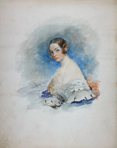 Portrét princezny Marie Ivanovny Kochubey, rozené Baryatinskaya 1818-1843, 1846 od Vasili Semenovich Sadovnikov
