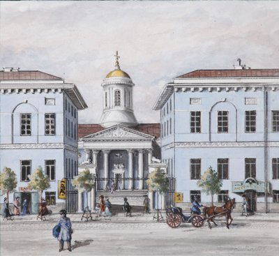 Něvský prospekt v Petrohradě, 1830-1840 od Vasili Semenovich Sadovnikov