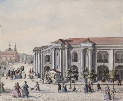 Petrohradský velký obchodní dvůr Gostiny Dvor, 1830-1840 od Vasili Semenovich Sadovnikov