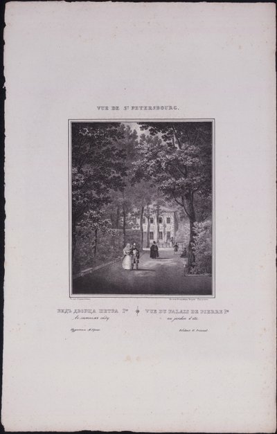 Pohledy na Petrohrad. Letní palác Petra Velikého, 1833 od Vasili Semenovich Sadovnikov