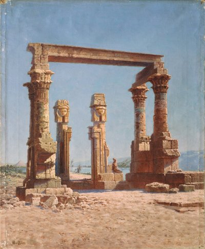 Zřícenina egyptského chrámu od Vasili Vasilievich Vereshchagin